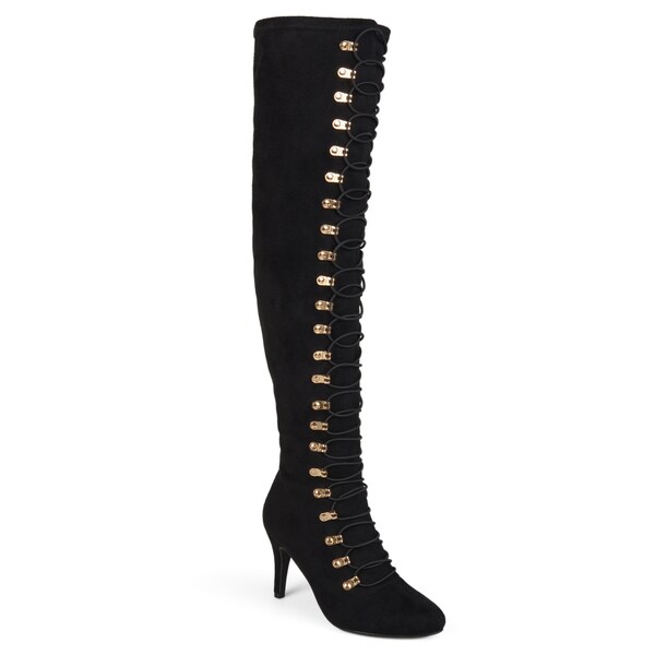 white wide calf boots