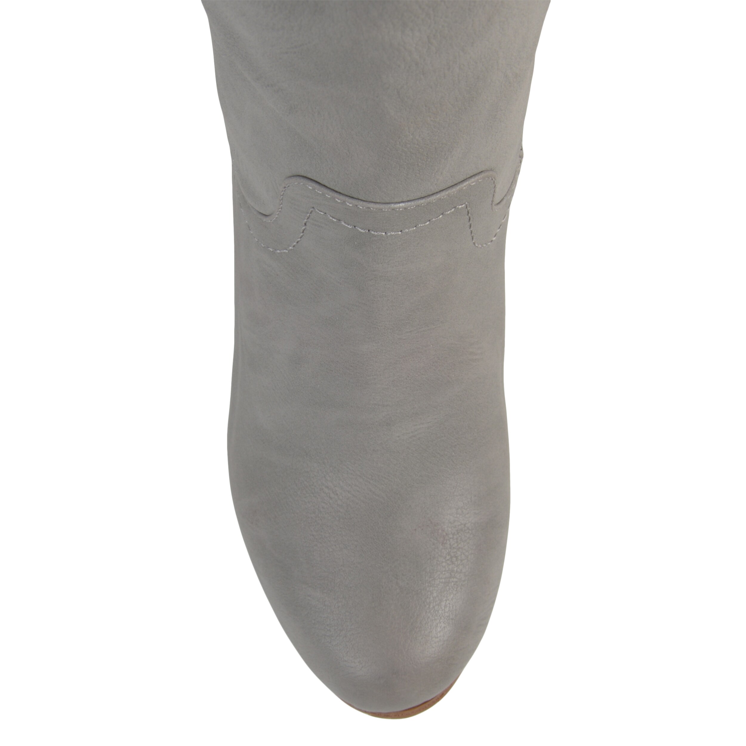 gray wedge boots