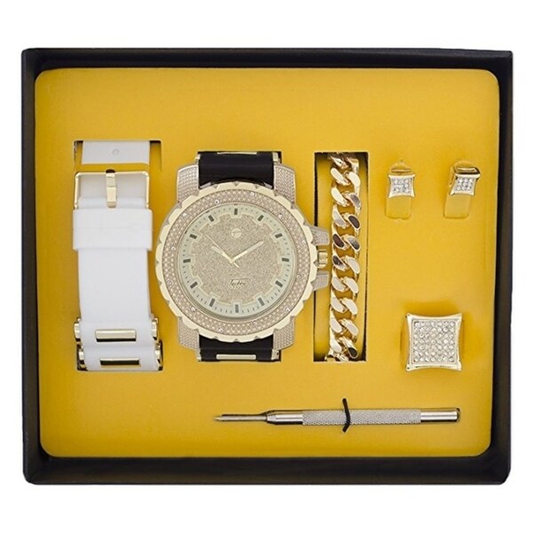 techno pave quartz watch price