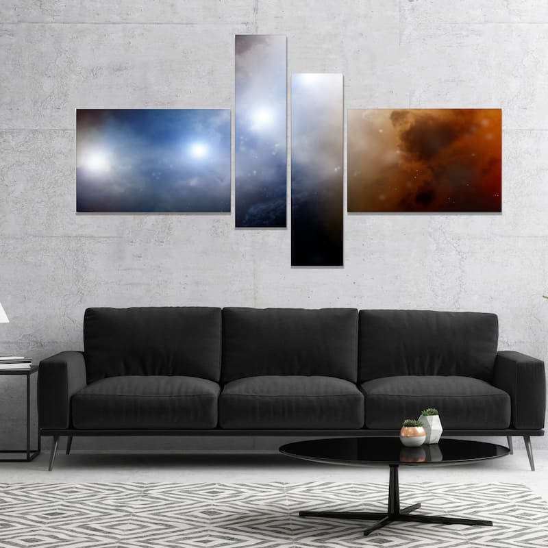 Designart 'Glowing Sky' Spacescape Canvas Art Print - Bed Bath & Beyond ...