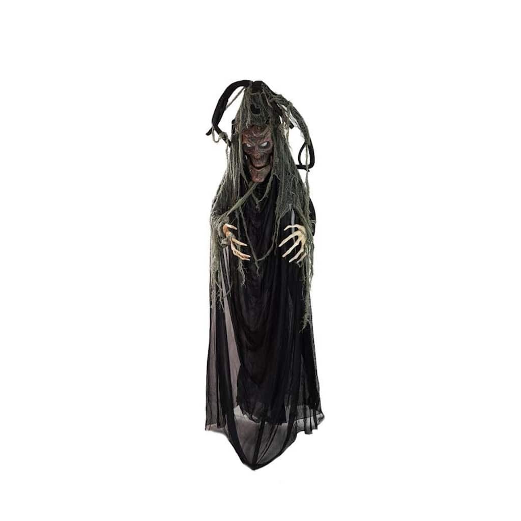 7' Animated Tree Man Halloween Decoration with Lighted Eyes