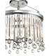 preview thumbnail 2 of 0, Kichler Lighting Piper Collection 3-light Chrome Semi-Flush Mount