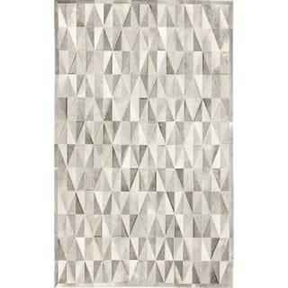 Bashian Nathan Contemporary Hand Stitched Area Rug - 8' x 10' - Grey
