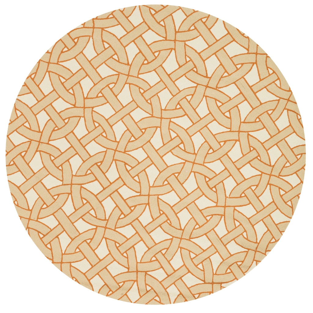 Alexander Home Indoor/ Outdoor Hand-hooked Geometric Rug