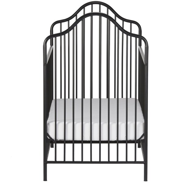 metal crib and changing table
