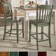 Eleanor Slat Back Wood 24 in. Counter Chair (Set of 2) by iNSPIRE Q Classic - Thumbnail 0
