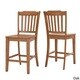 Eleanor Slat Back Wood 24 in. Counter Chair (Set of 2) by iNSPIRE Q Classic - Thumbnail 1