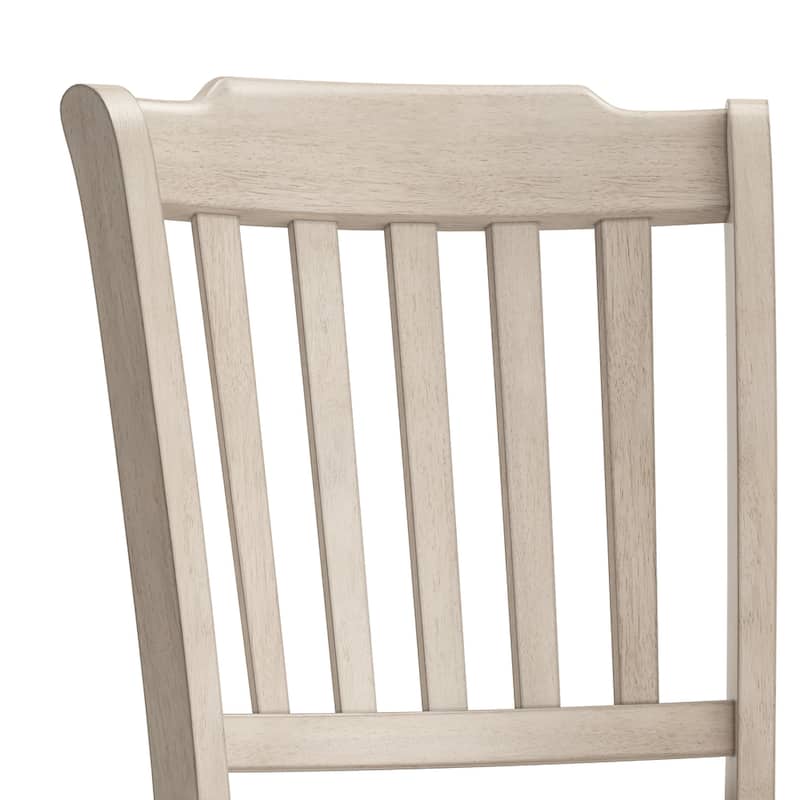 Eleanor Slat Back Wood Counter Chairs (Set of 2) by iNSPIRE Q Classic