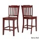Eleanor Slat Back Wood 24 in. Counter Chair (Set of 2) by iNSPIRE Q Classic - Thumbnail 5
