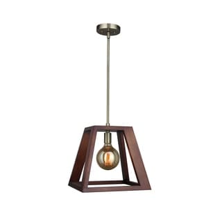 Woodbridge Lighting 17223CBR-WLK2WN Walden Wood Mid-pendant - Bed Bath ...