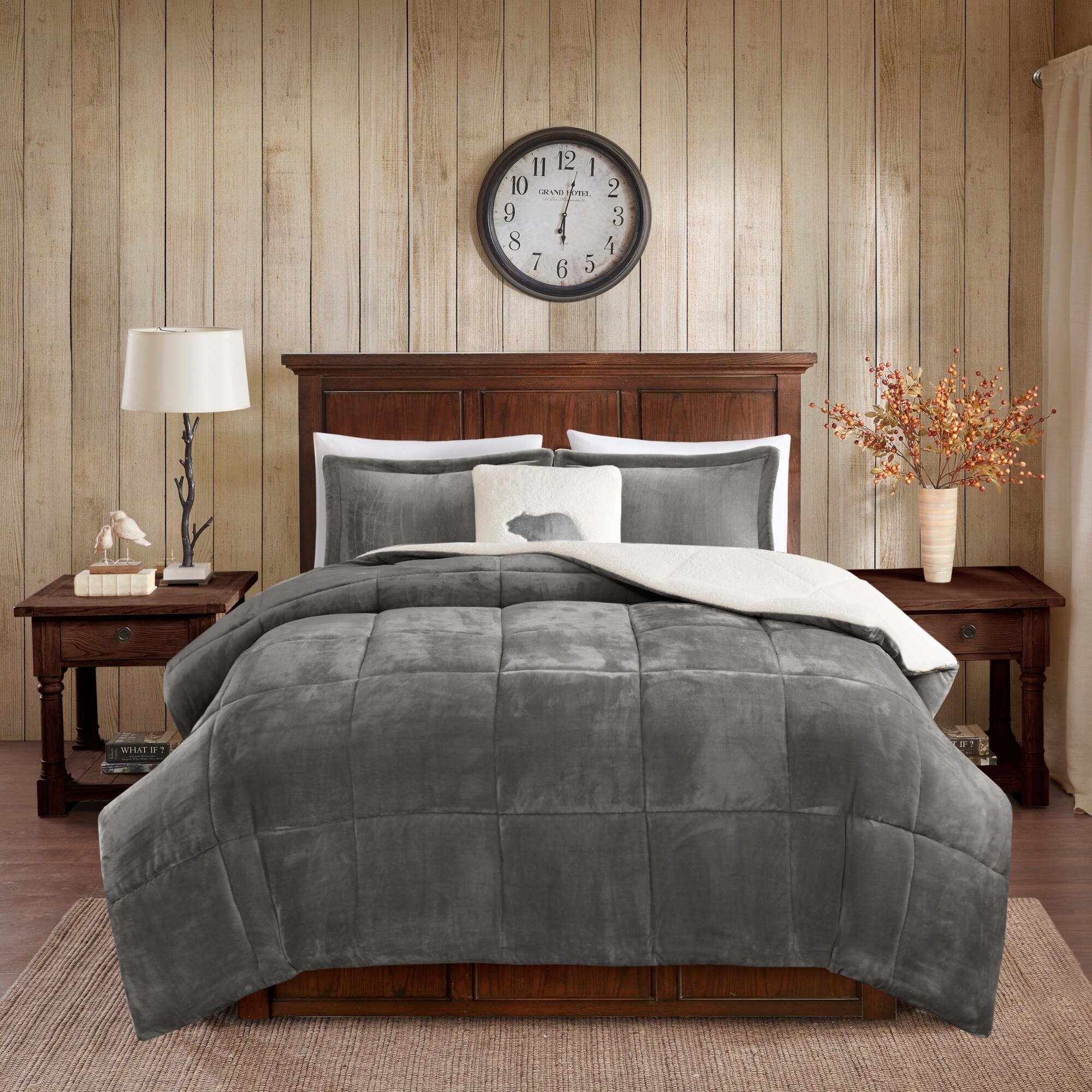 Shop Woolrich Alton Plush To Sherpa Down Alternative Comforter Set