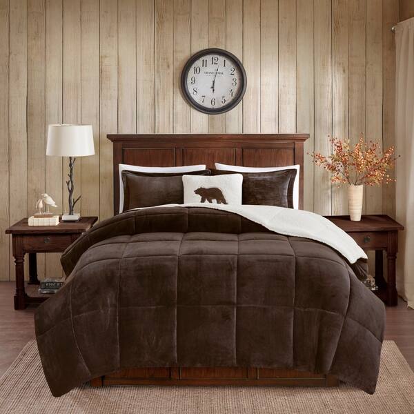 Shop Woolrich Alton Plush To Sherpa Down Alternative Comforter Set