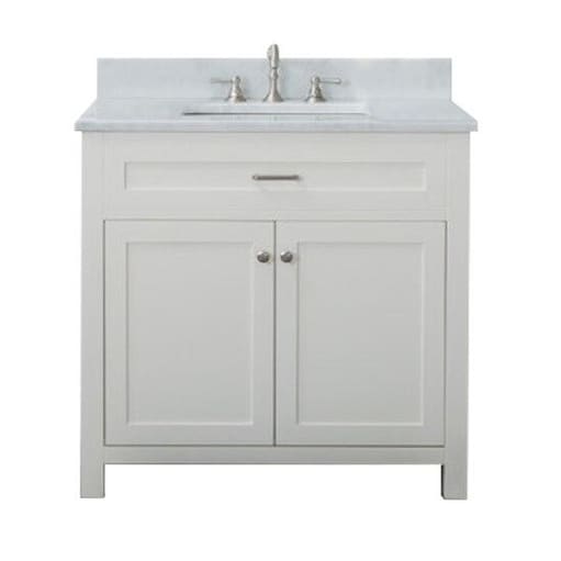 Home Elements Vf36211 White Carrara Marble 36 Inch Cream Home Elements Vf36211 White Carrara Marble 36 Inch Cream Vanity Free Shipping Today 17018266