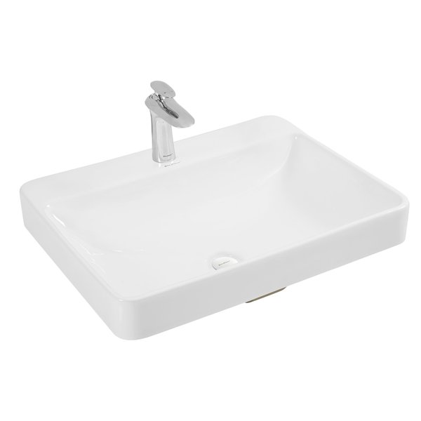 Swiss Madison Ivy® Rectangular Ceramic Bathroom Vessel Sink