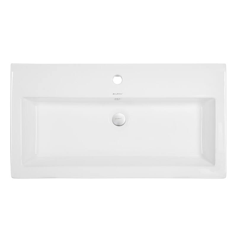 Swiss Madison Voltaire Wide Rectangle Vessel Sink