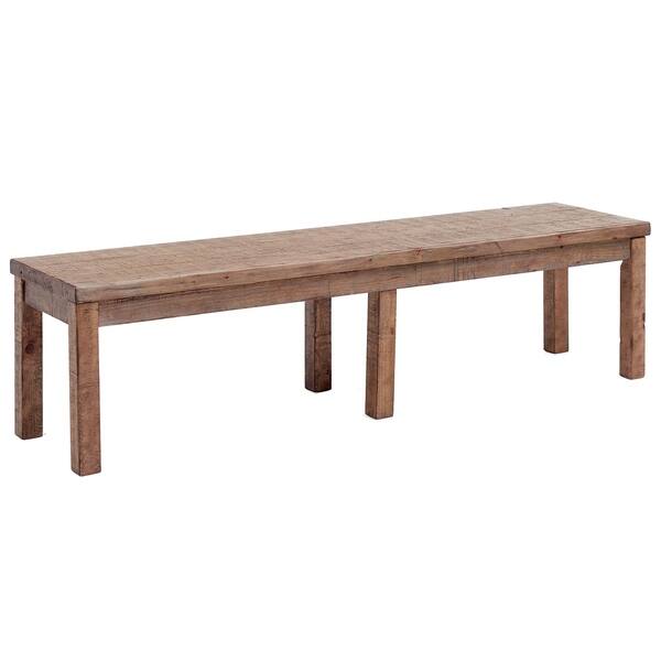 Shop 8 Pc Reclaimed Wood Dining Table Set With Bench Free