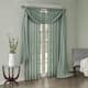 Madison Park Kaylee Solid Lightweight Crushed Sheer Curtain Scarf