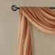 Madison Park Kaylee Solid Lightweight Crushed Sheer Curtain Scarf