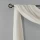 Madison Park Kaylee Solid Lightweight Crushed Sheer Curtain Scarf