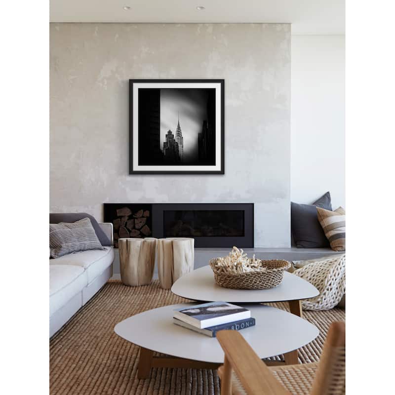 'Chrysler Building New York' Framed Painting Print - Multi-Color