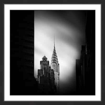 'Chrysler Building New York' Framed Painting Print - Multi-Color