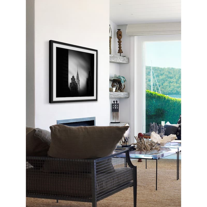 'Chrysler Building New York' Framed Painting Print - Multi-Color