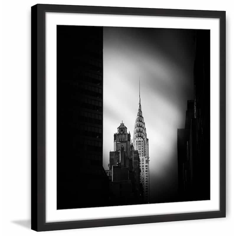 'Chrysler Building New York' Framed Painting Print - Multi-Color