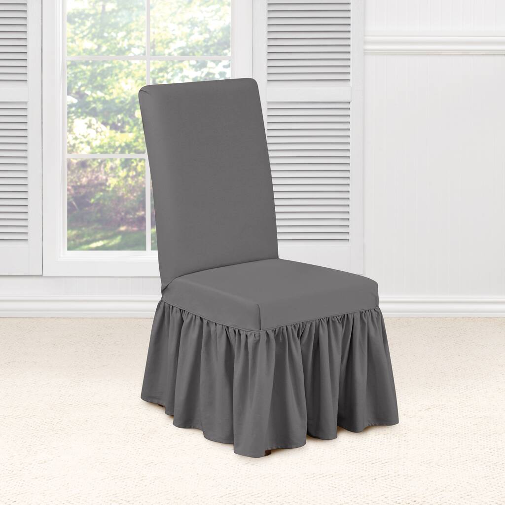 Sure Fit Essential Twill Dining Room Chair Slipcover