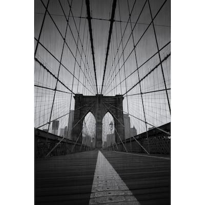 'Brooklyn Bridge II' Painting Print on Brushed Aluminum