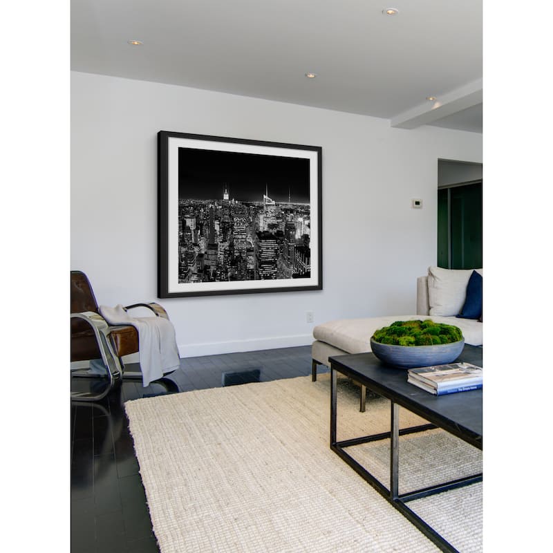 'New York Cityscape 2' Framed Painting Print - Multi-Color