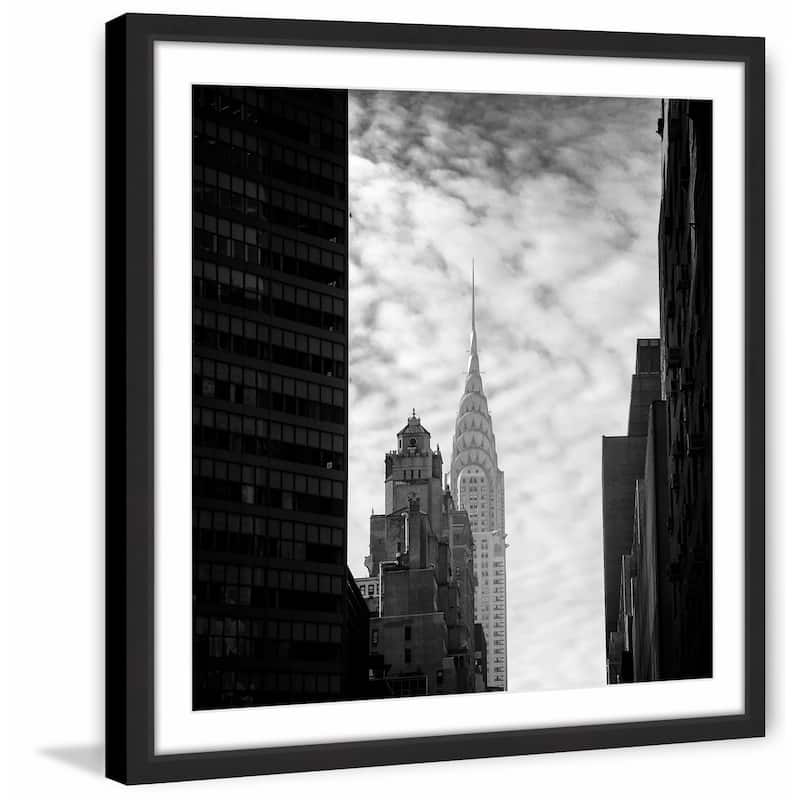 'Chrysler Building New York 2' Framed Painting Print - Multi-Color
