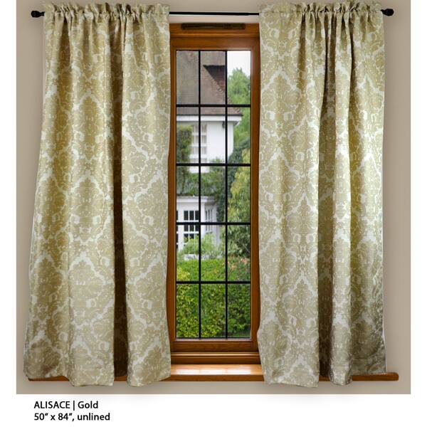 Shop Alsace 84 Inch Rod Pocket Curtain Panel Free Shipping Today