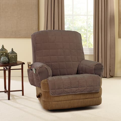 Recliner Covers Wing Chair Slipcovers Online At Sure Fit Silky Touch Reliner Cover