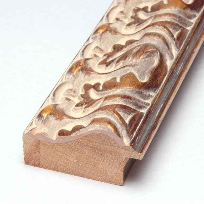 Framed White Cork Board, Florentine Gold
