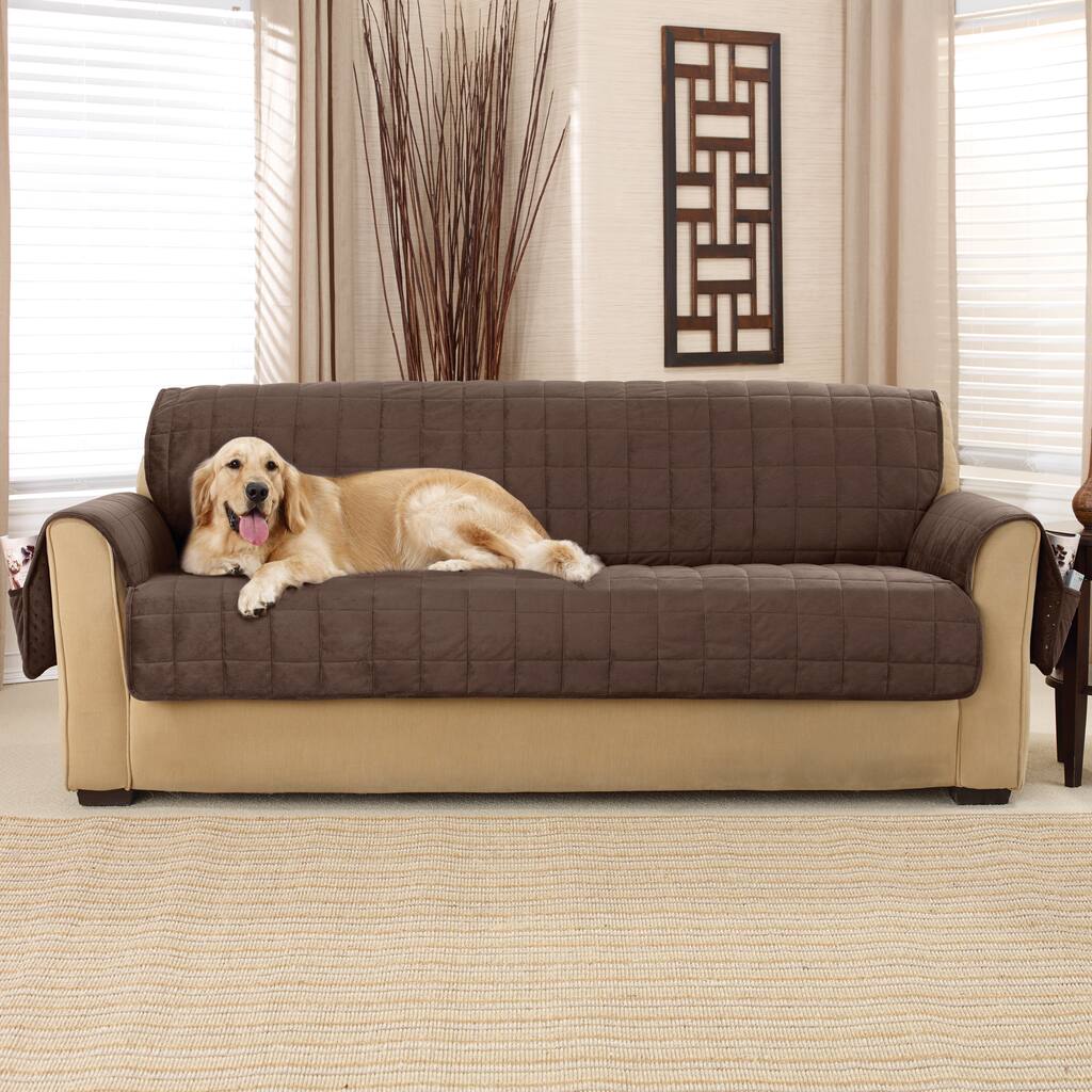 Sure Fit Silky Touch Nonslip Sofa Furniture Cover