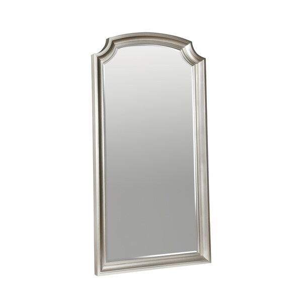 Shop Park Ave Silver Glam Floor Mirror - Free Shipping ...