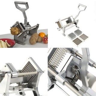 French Fry Cutter Fruit Vegetable Potato Slicer with 3 Blades - Bed Bath &  Beyond - 35297851