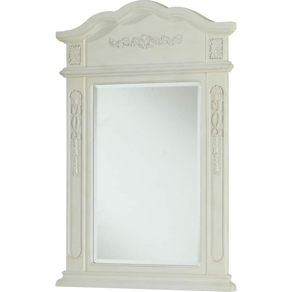 Milan 24" Antique White Mirror