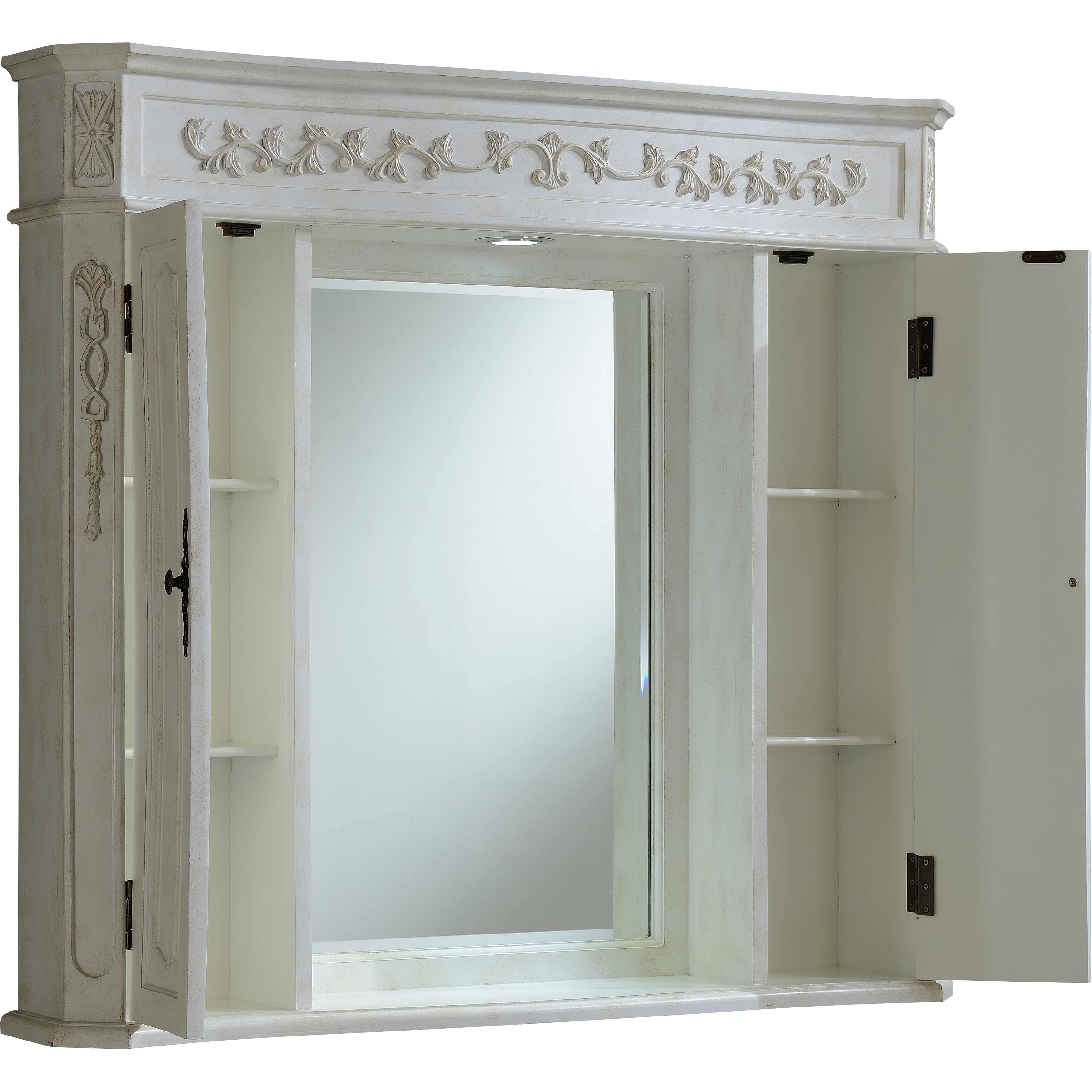 Milan 42 Antique White Medicine Cabinet Medicine Cabinet Antique White