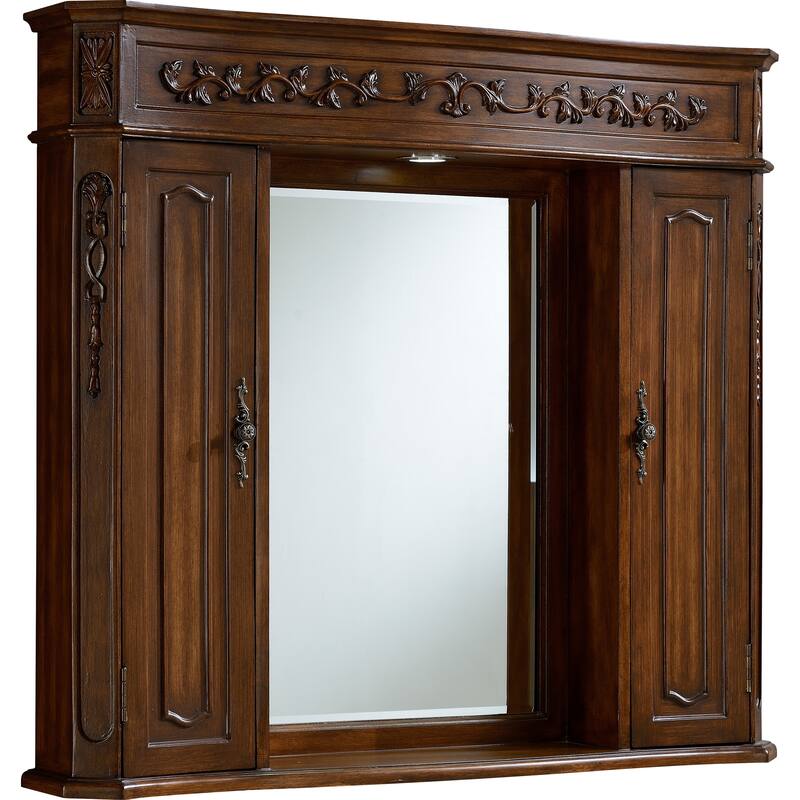Milan 42" Teak Medicine Cabinet