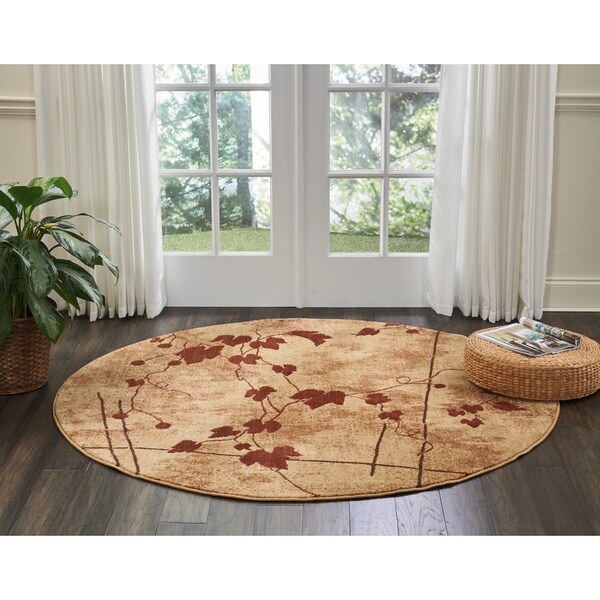 Nourison Somerset Latte Round Area Rug 5 6x Free Nourison Somerset Latte Round Area Rug 5 X27 6x