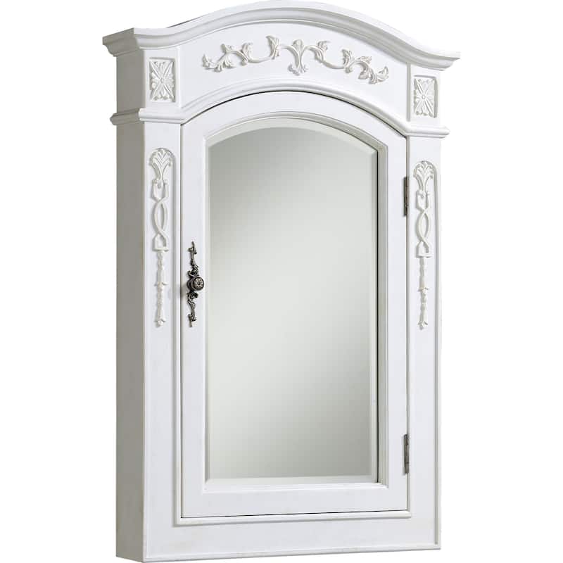 Milan 24" Antique White Mirror