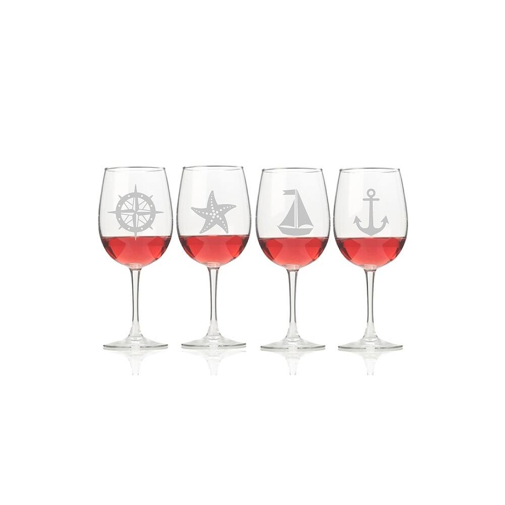 Nautical Collection Wine Glasses (Set of 4)