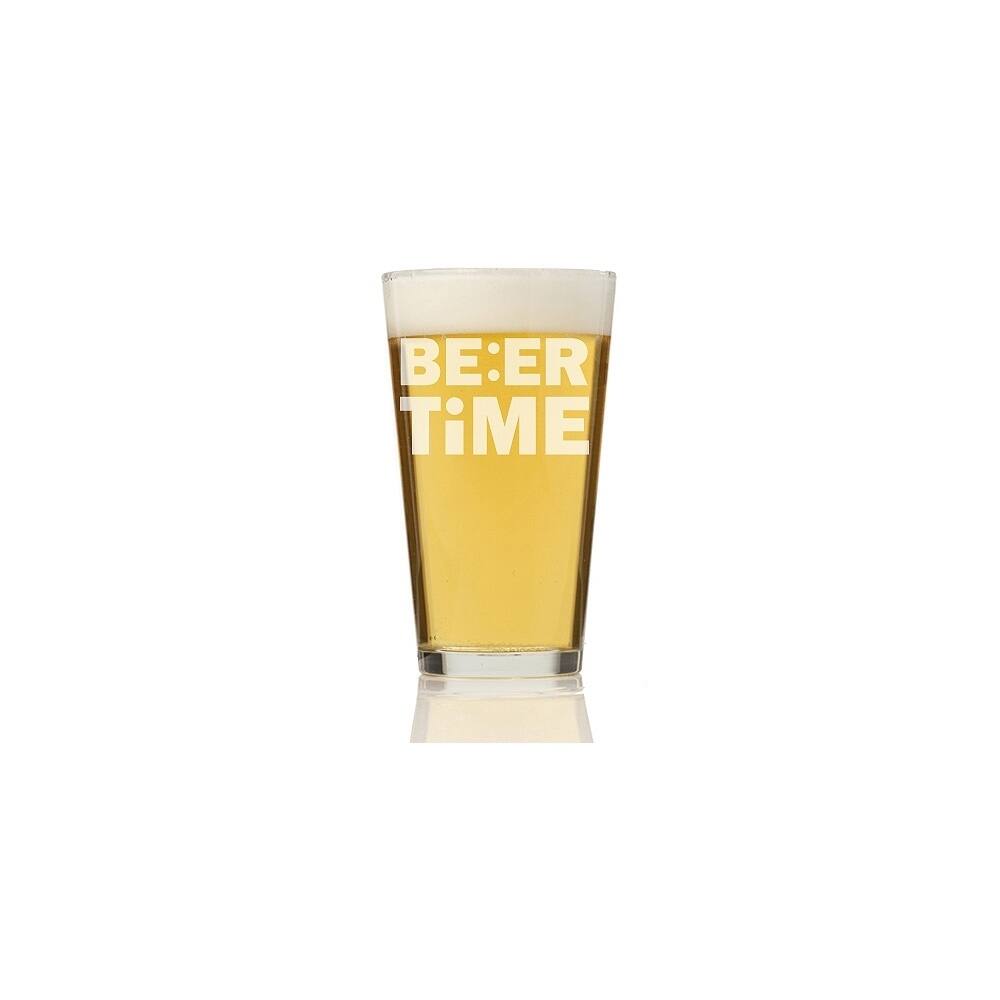 Beer Time Pint Glass (Set of 4)