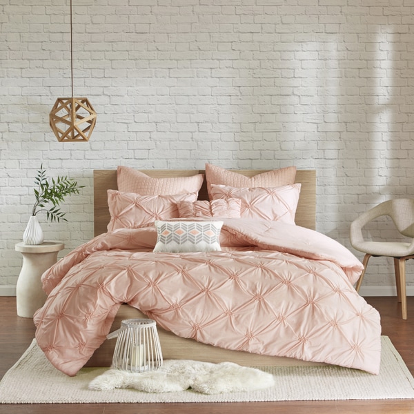 Copper Grove Clanninick Pink Embroidered 7-piece Comforter Set With Pintuck Detailing