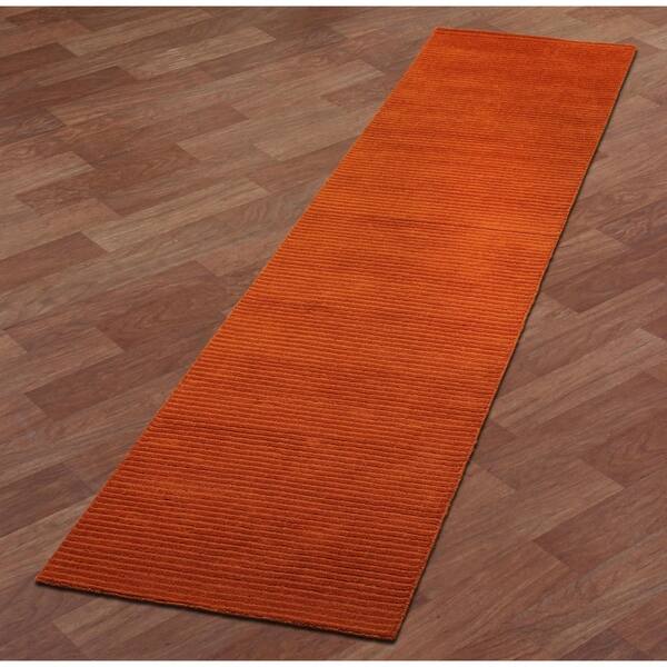 Orange Pulse Wool Rug On Sale Overstock 5550817