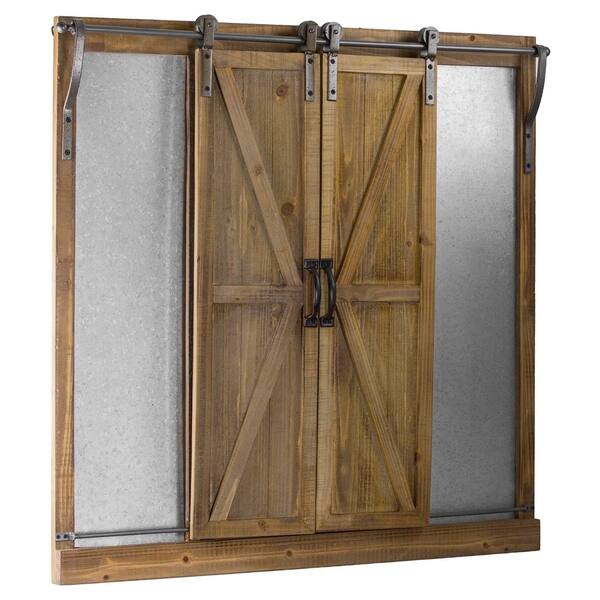 Shop American Art Decor Chalkboard Sliding Barn Doors Message