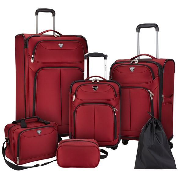 6 piece suitcase set