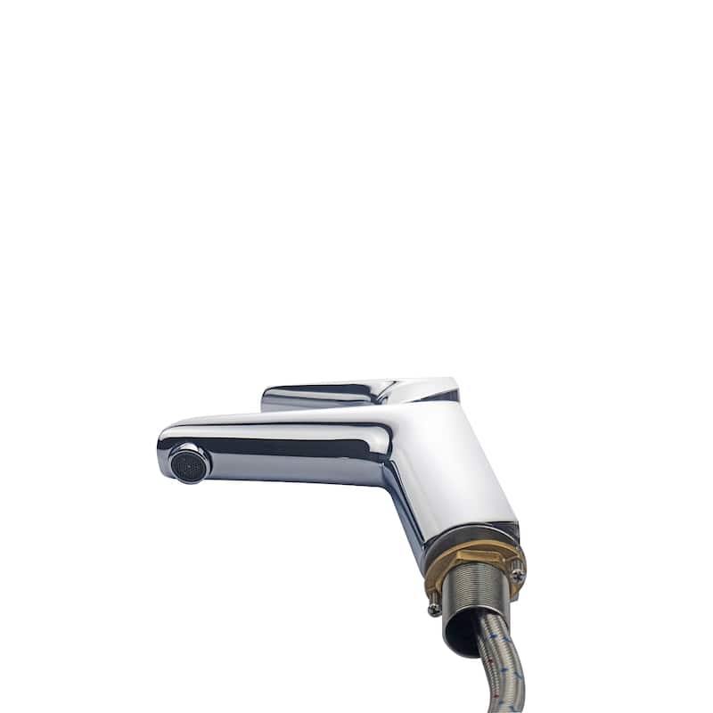 EVIVA Lotus Single Handle Bathroom Sink Faucet (Chrome)