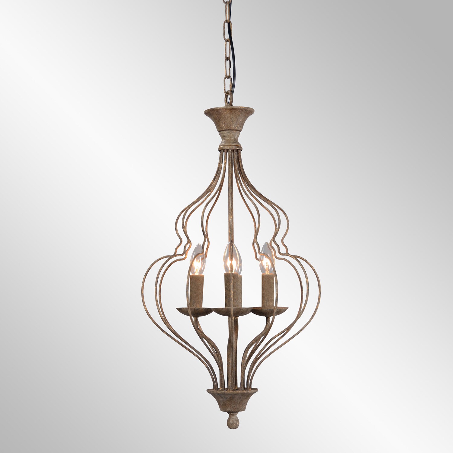 Winona Rustic Antique Bronze 4-Light Chandelier by Kosas Home (4-Light) - Chandeliers For Bedrooms by Overstock.com